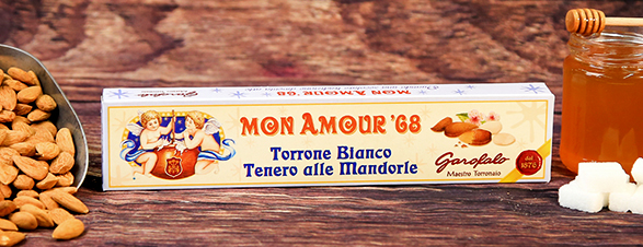 Torrone Bianco Tenero, alle Mandorle, prodotto per la prima volta nel 1968