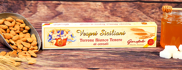 Torrone Bianco Tenero ai Cereali